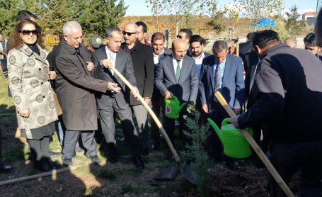 Adıyaman Boyalı Köyü civarında ağaç dikme etkinliği